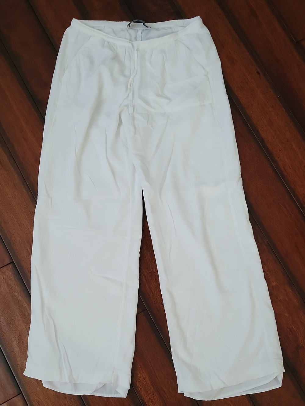 Hollister White Flowy Pants